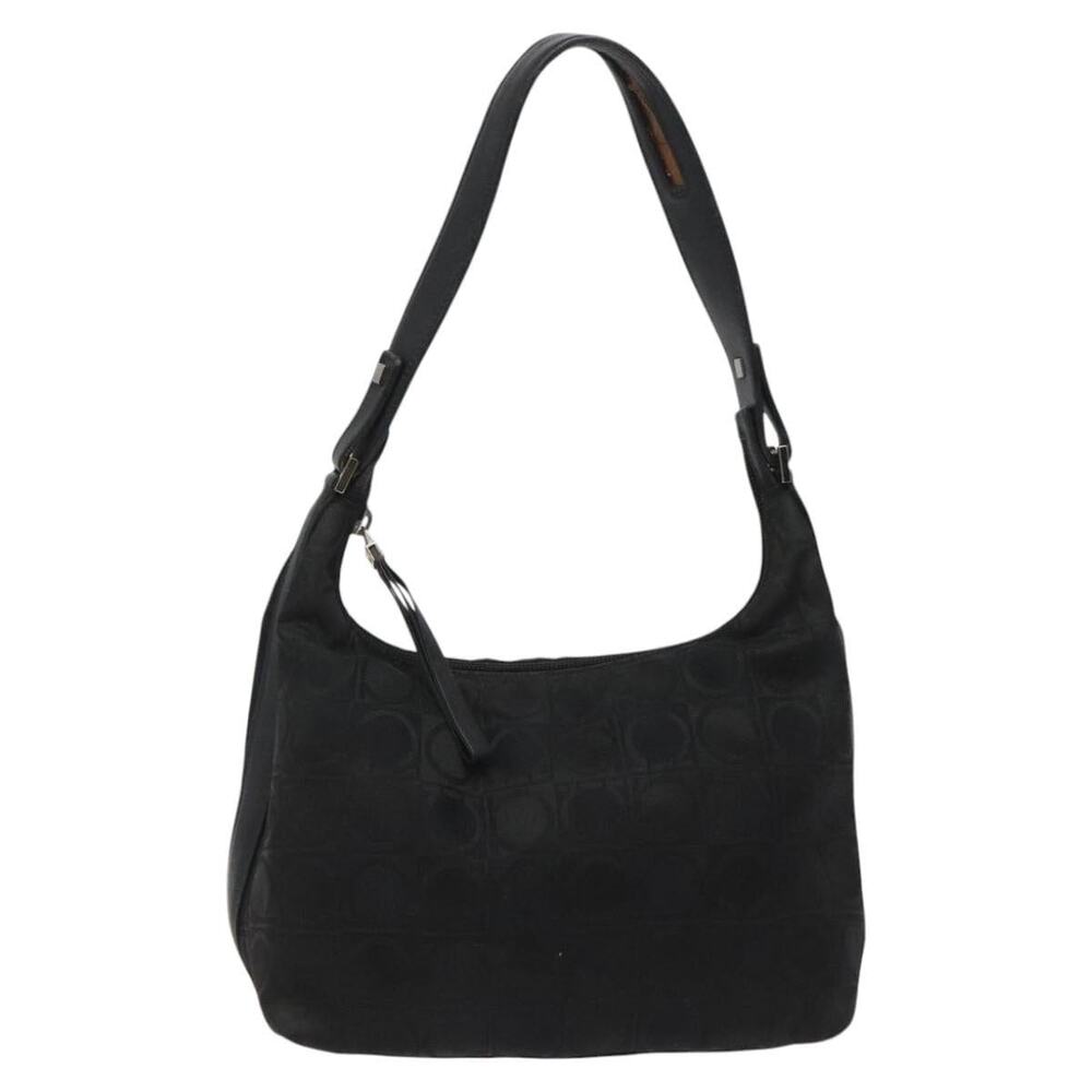 Salvatore Ferragamo Canvas Handbag Black